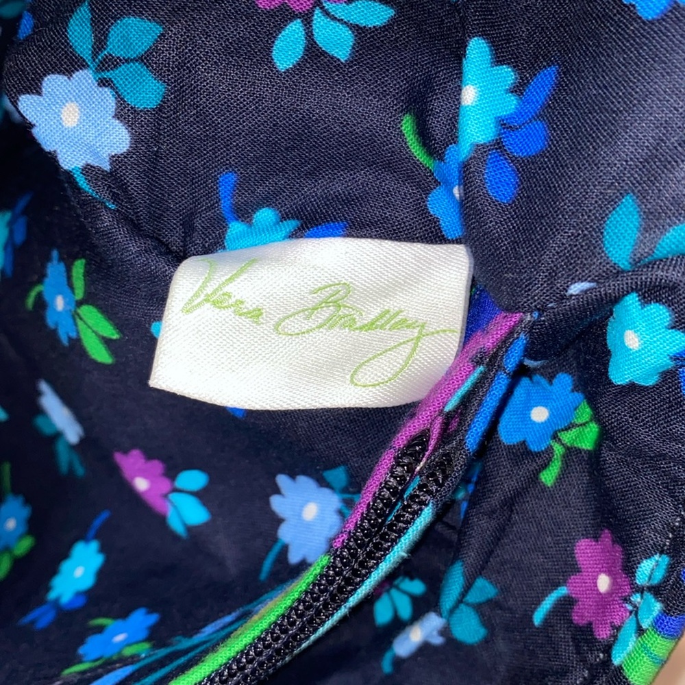 Women's Vera Bradley Midnight Blues Floral Quilted Bag Retired 2016?, preowned - Picture 4 of 9